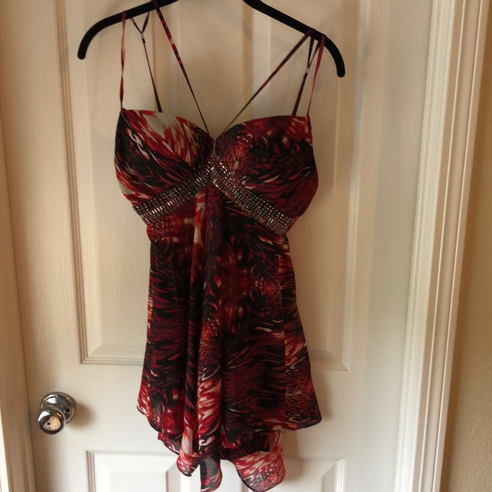 Bebe beaded dress tank top
